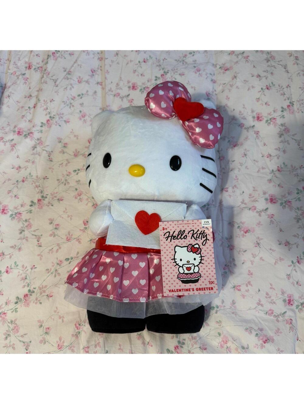 2026 Hello Kitty Valentines Side Stepper Animated Plush
